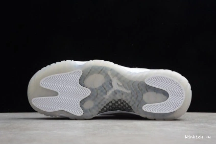 - 11 WHITE RETRO SILVER METALLIC JORDAN 0709